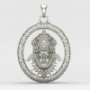 Khatu Shyam Silver Locket Khatu Shyam Silver Locket
