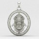 Khatu Shyam Silver Locket Khatu Shyam Silver Locket