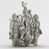 Ram Laxman Sita Hanuman Silver Locket