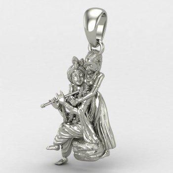 Radha Krishna 925 Silver Locket Radha Krishna 925 Silver Locket