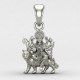 Sherawali Mata Silver Locket