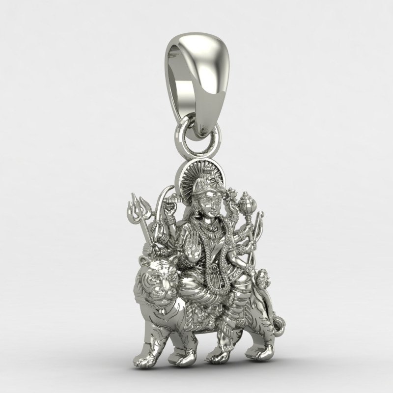 Sherawali Mata Silver Locket Sherawali Mata Silver Locket