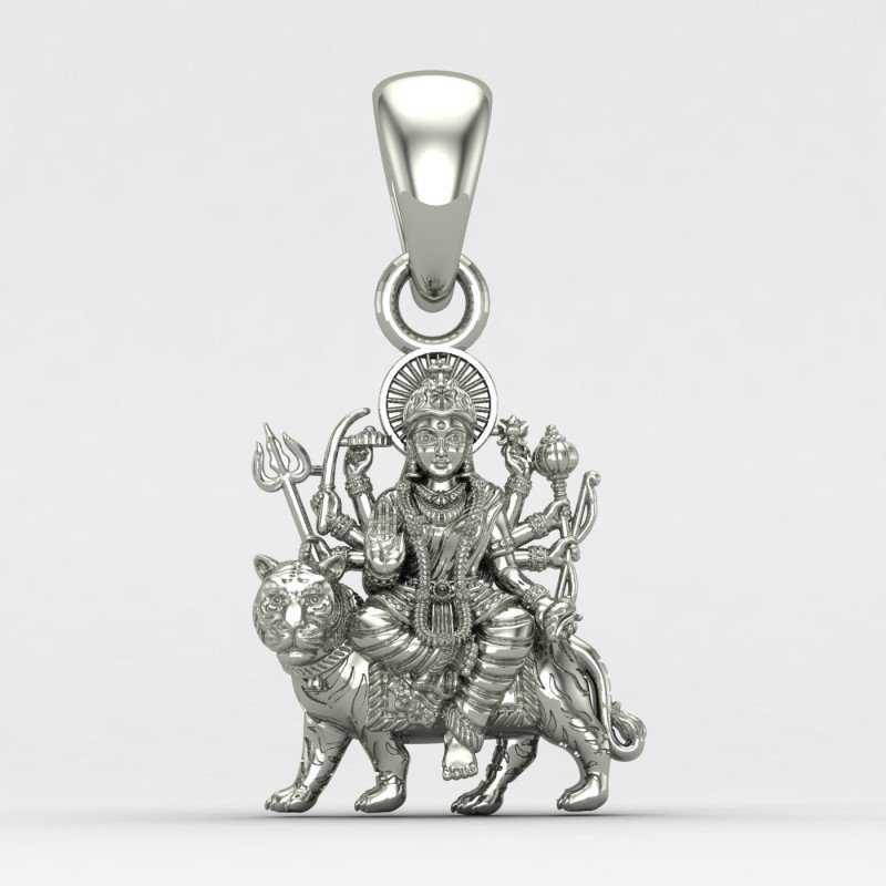 Sherawali Mata Silver Locket Sherawali Mata Silver Locket