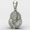Khatu Shyam Baba Silver Pendant Khatu Shyam Baba Silver Pendant