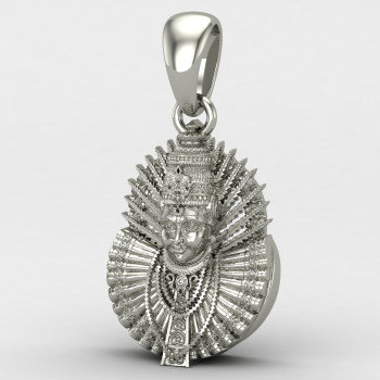 Khatu Shyam Baba Silver Pendant