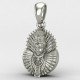Khatu Shyam Baba Silver Pendant