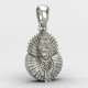 Khatu Shyam Baba Silver Pendant