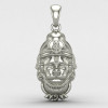 Hanuman Ji Face Silver Pendant