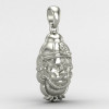 Hanuman Ji Face Silver Pendant