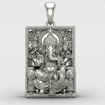 Ganesh Ji Maharaj Silver Locket