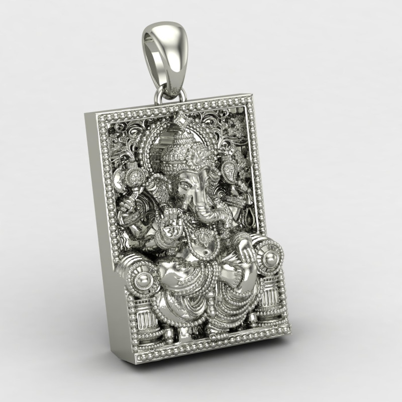 Ganesh Ji Maharaj Silver Locket Ganesh Ji Maharaj Silver Locket