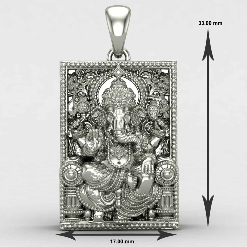 Ganesh Ji Maharaj Silver Locket Ganesh Ji Maharaj Silver Locket