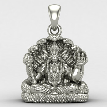 Hanuman Ansh Silver Locket