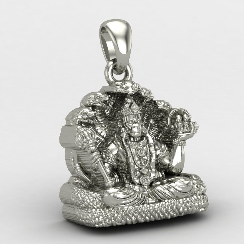 Hanuman Ansh Silver Locket Hanuman Ansh Silver Locket