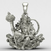 Bajrang Bali 925 Silver Locket