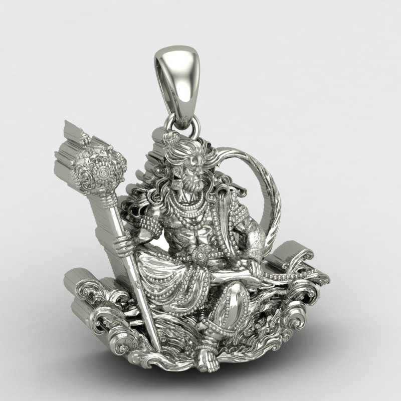 Bajrang Bali 925 Silver Locket