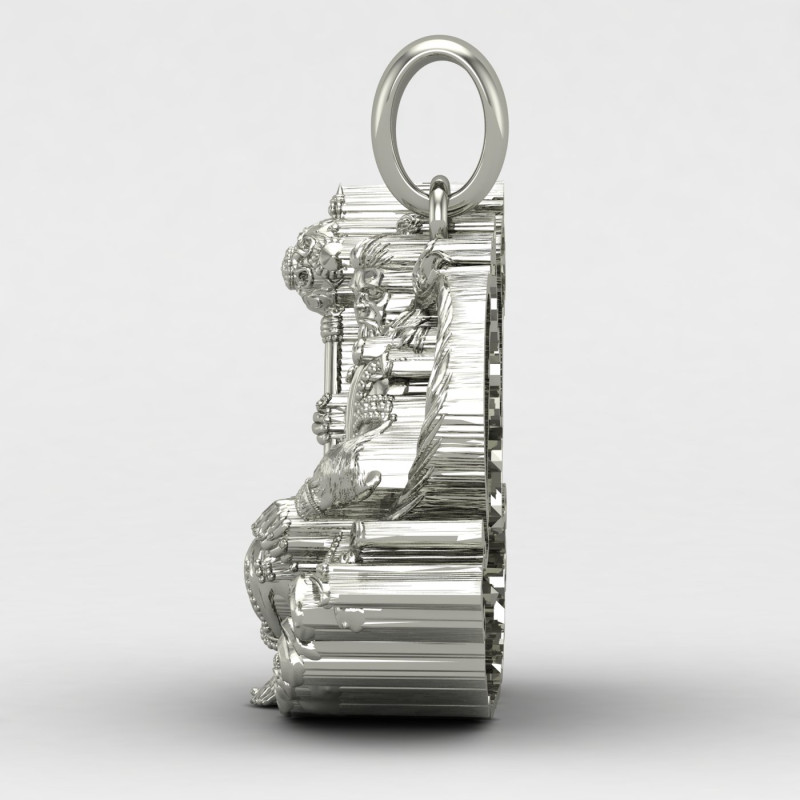 Bajrang Bali 925 Silver Locket
