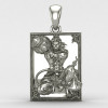 Frame Bajrangbali Silver Locket