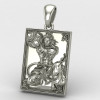 Frame Bajrangbali Silver Locket