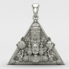 Triangle Tirupati Silver Locket Triangle Tirupati Silver Locket