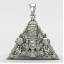 Triangle Tirupati Silver Locket