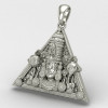 Triangle Tirupati Silver Locket Triangle Tirupati Silver Locket