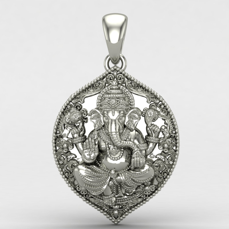 Ganpati Silver Locket Ganpati Silver Locket