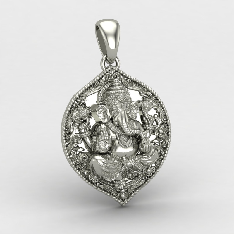 Ganpati Silver Locket Ganpati Silver Locket