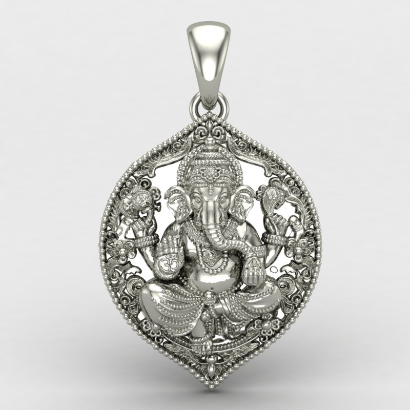 Ganpati Silver Locket Ganpati Silver Locket